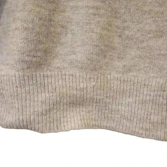 Sophie Rue Women's Oatmeal Acrylic/Poly/Spandex Knit Mock Neck Sweater - Picture 5 of 9